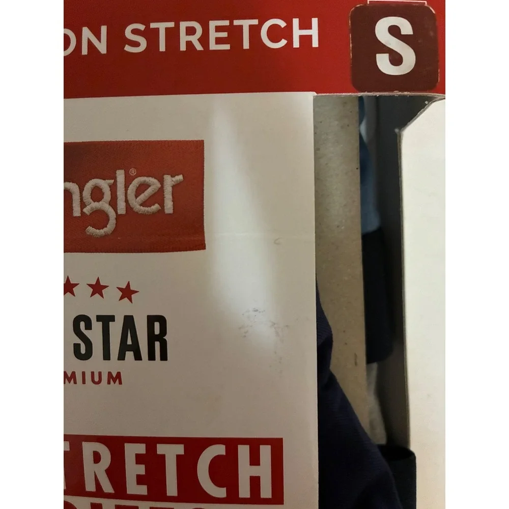 Wrangler Five Star Premium Mens 6 Pack Stretch Briefs Cotton Navy Grey Blue S